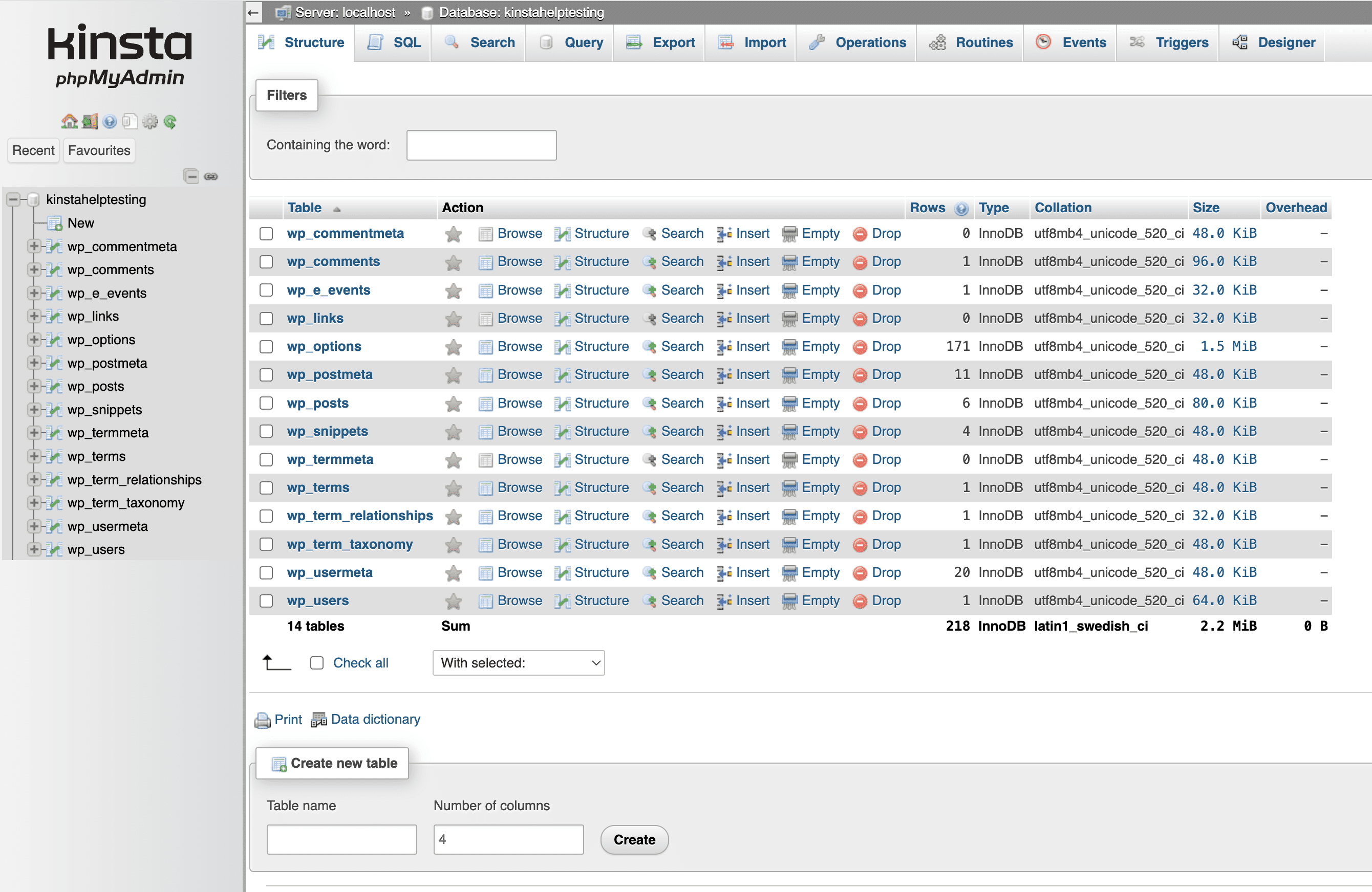 Ein erfolgreicher Datenbankimport in phpMyAdmin
