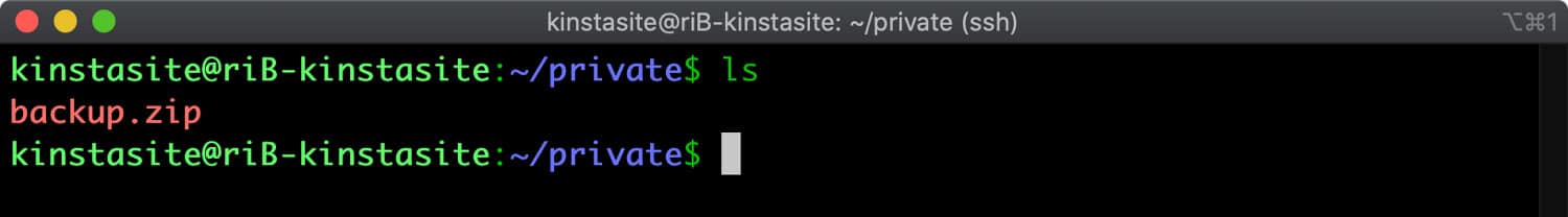 Dateien im Terminal auflisten.