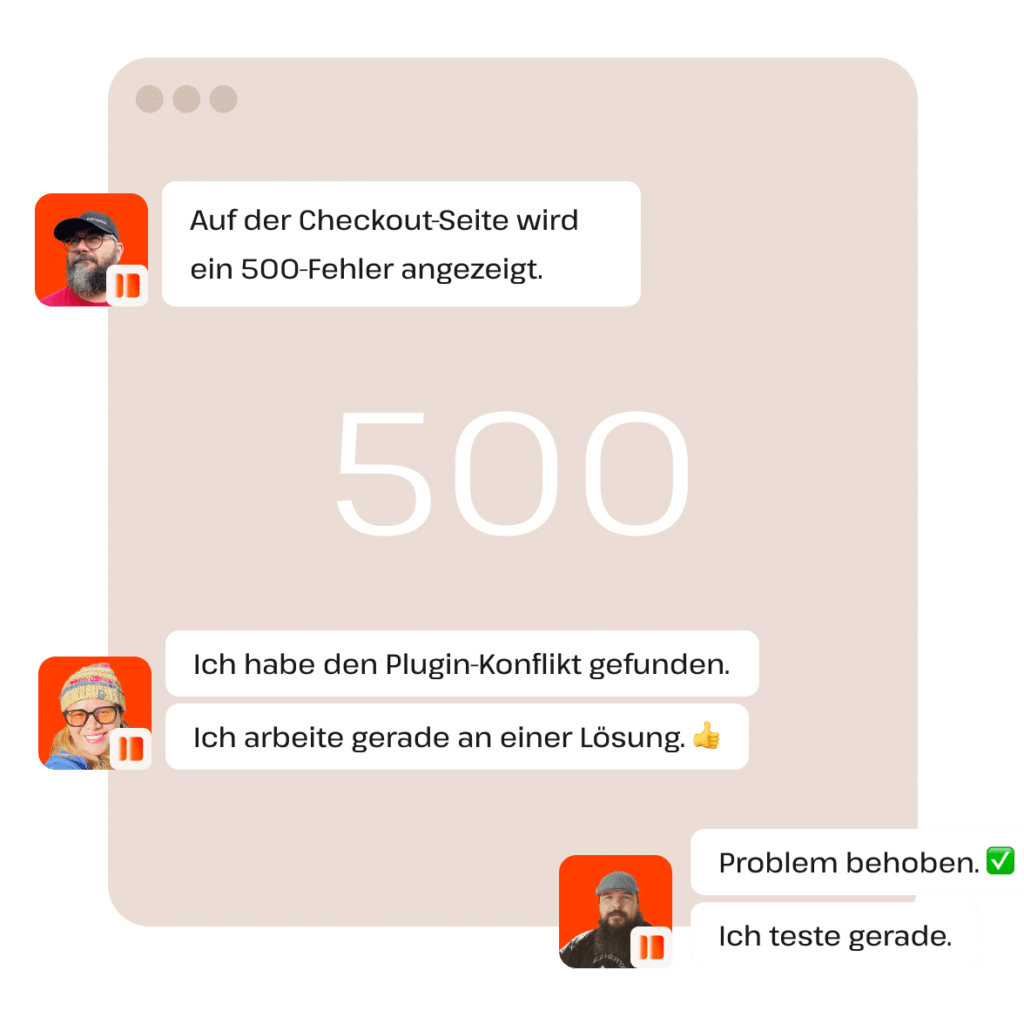 Lass dir vom Kinsta-Support bei der gemeinsamen Problemlösung helfen