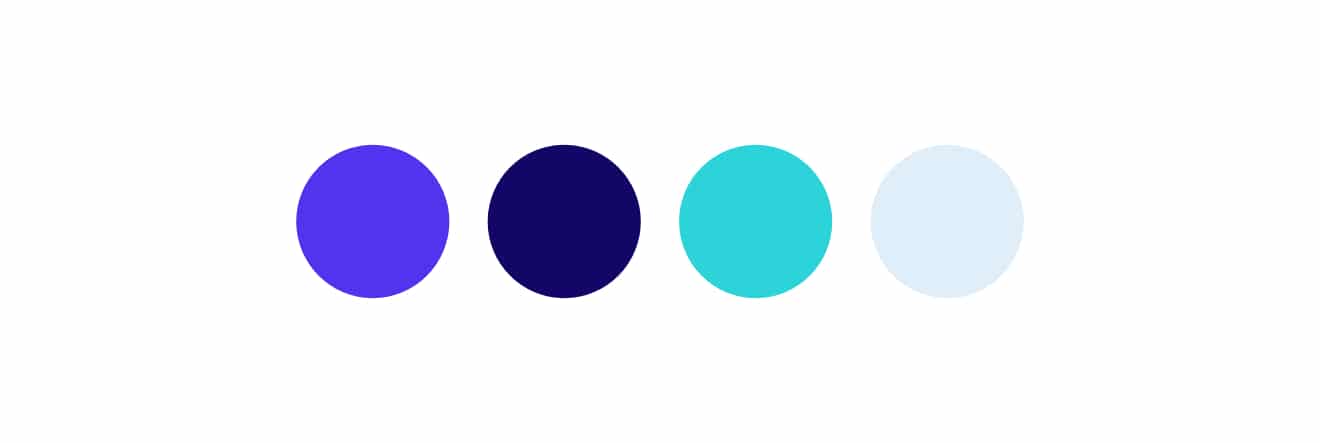 Ejemplo de la paleta de colores de Kinsta