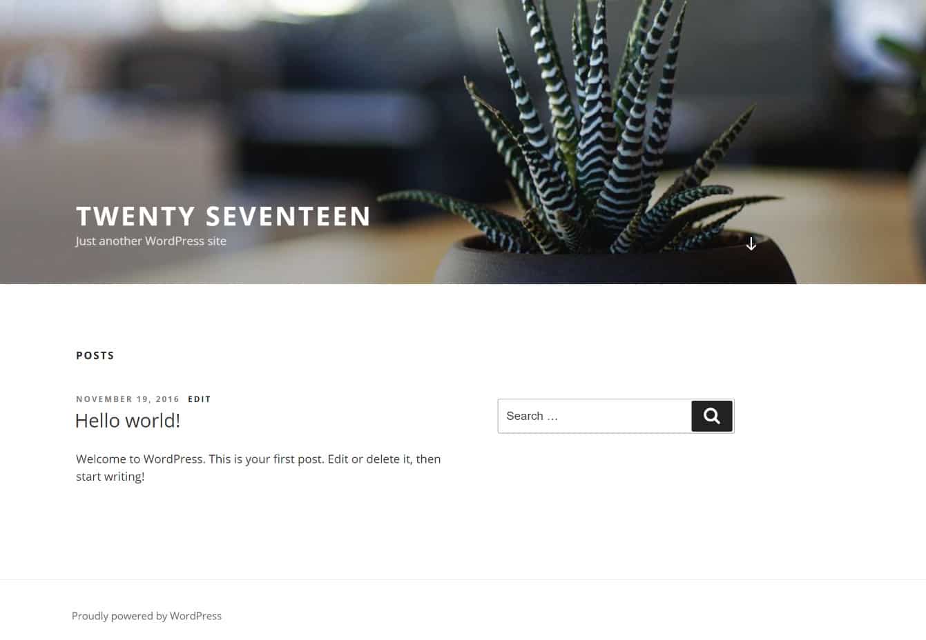Il tema Twenty Seventeen di WordPress