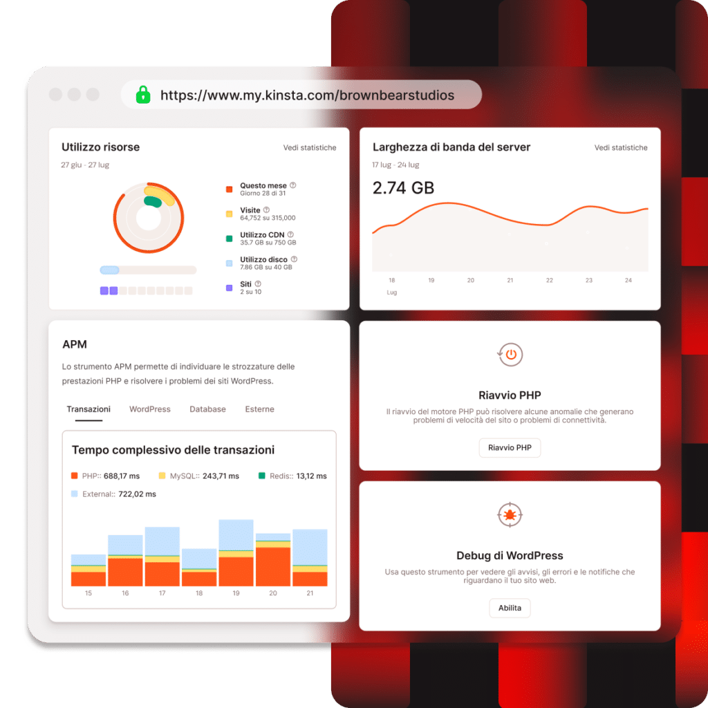 The MyKinsta dashboard