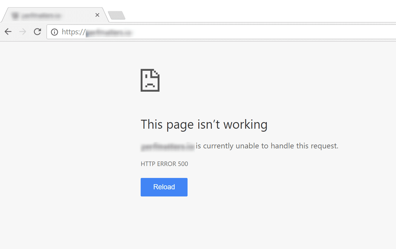 Google ChromeのWordPressサイトの死の真っ白画面エラー