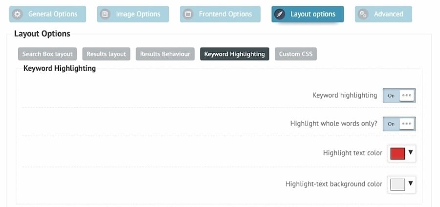 Ajax Search plugin: markeren van sleutelwoorden