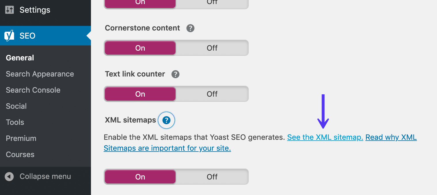 Arquivo de mapa do site WordPress