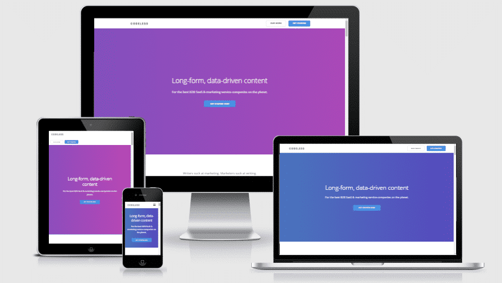 Teste de design responsivo