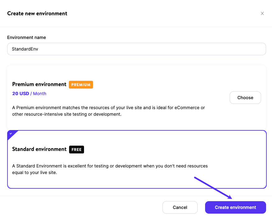 Create a WordPress staging site in MyKinsta