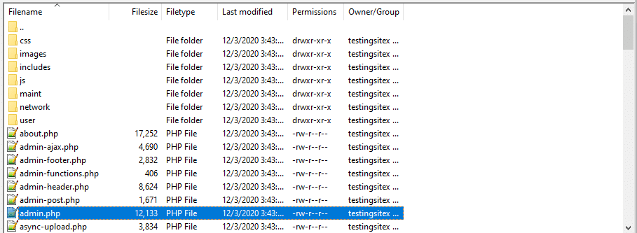 admin.phpファイルにはWordPressの重要な管理機能が含まれる