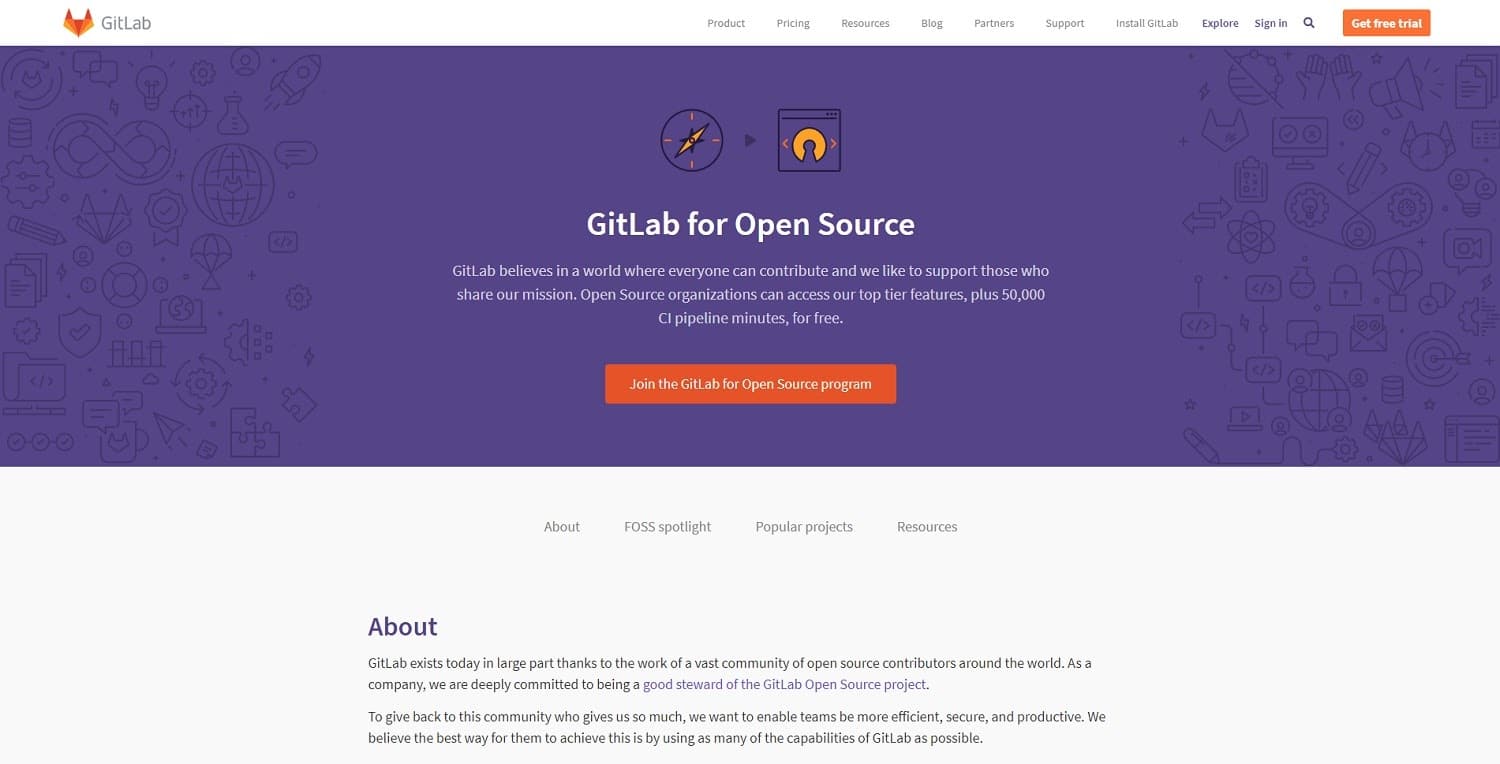 GitLab para el código abierto