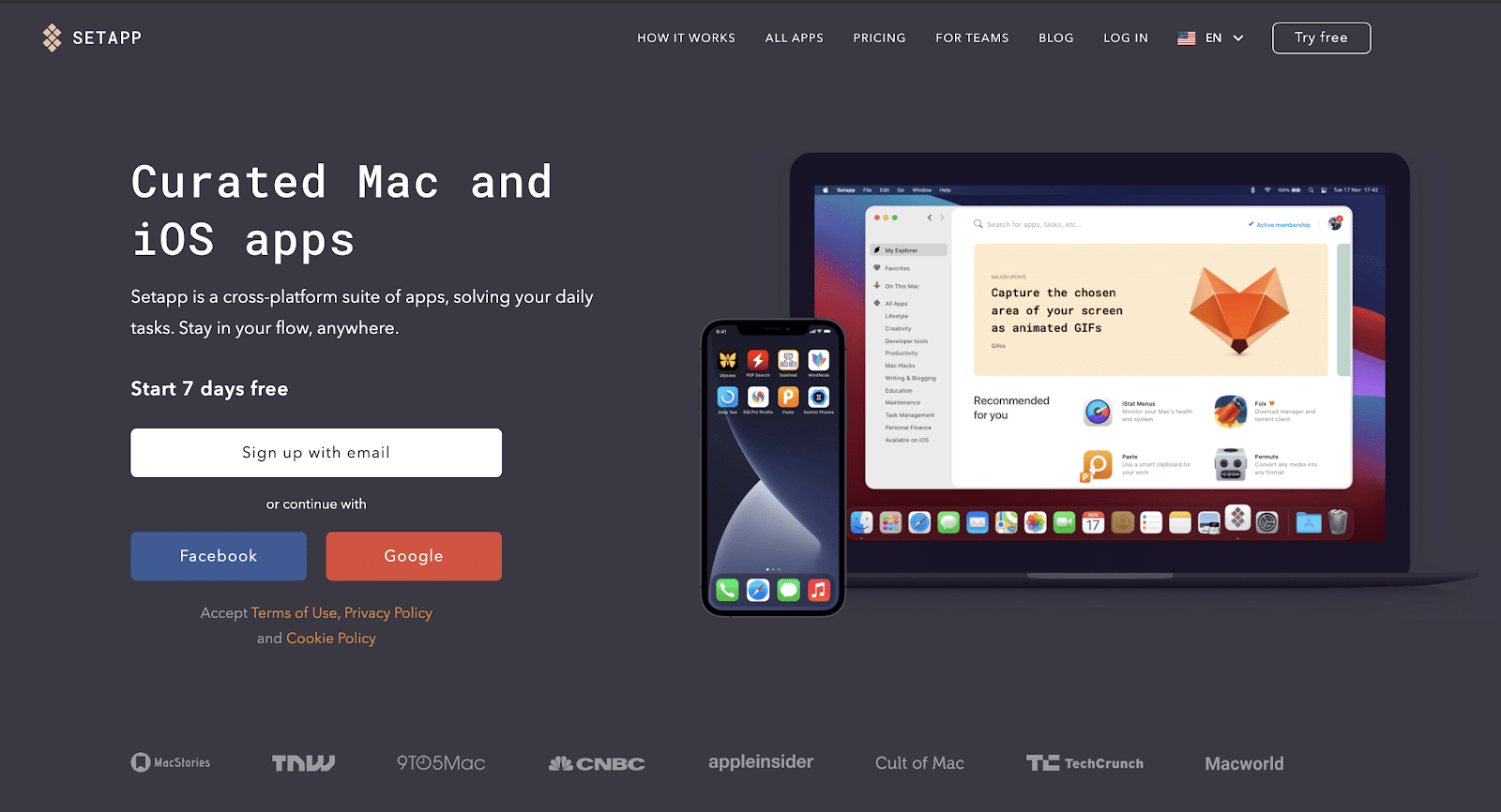 SetApp is gebouwd met Laravel.