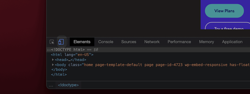 Toggling mobile responsive viewing within Brave. Alternar la visualización responsiva móvil dentro de Brave.