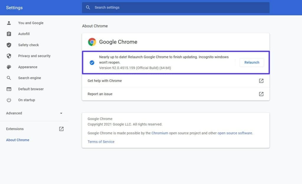 So aktualisierst du Chrome.