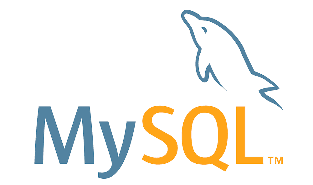 The MySQL logo, showing 