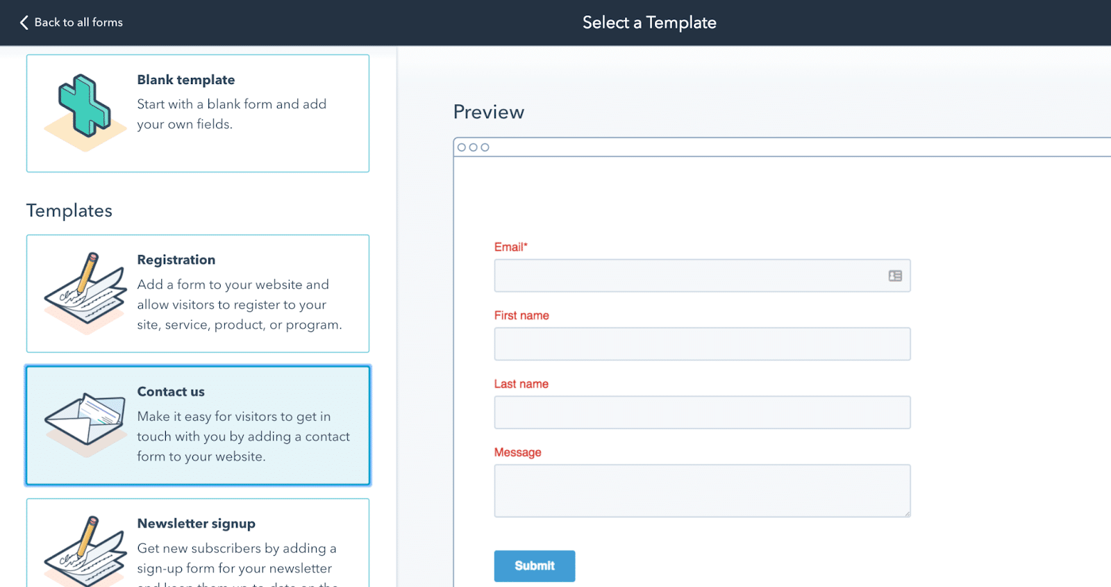 HubSpot Forms