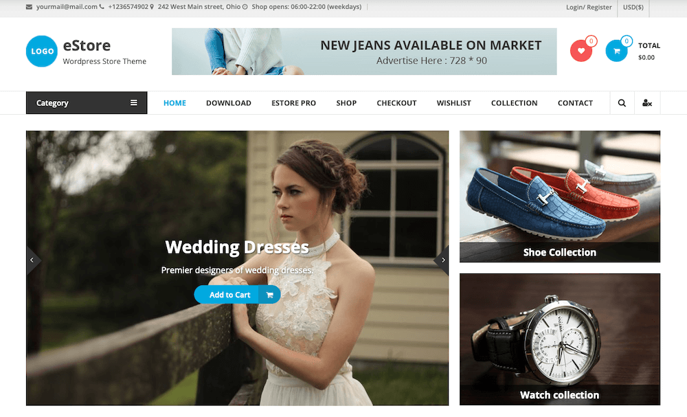 Thème WooCommerce eStore
