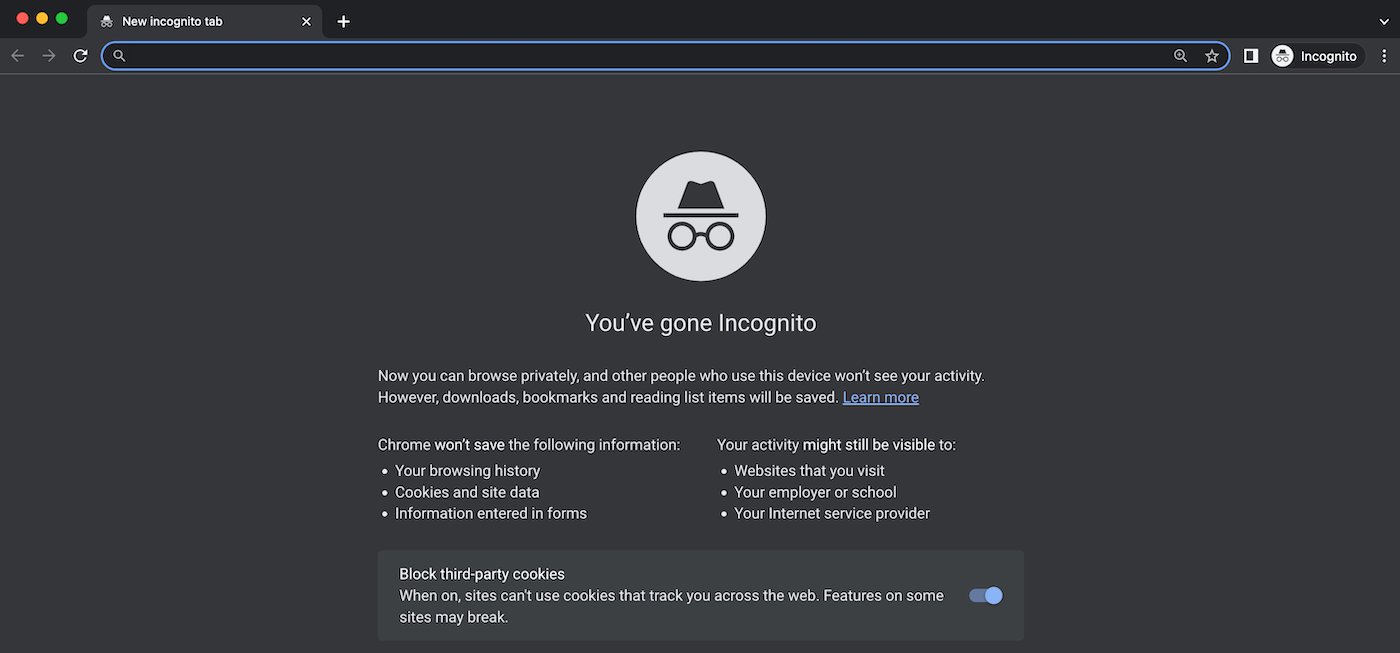 Inkognito-Modus in Chrome