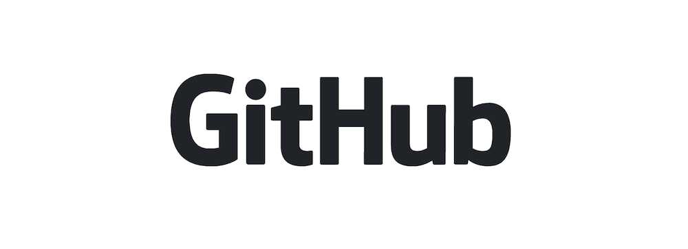 El logotipo de GitHub, que muestra la palabra 