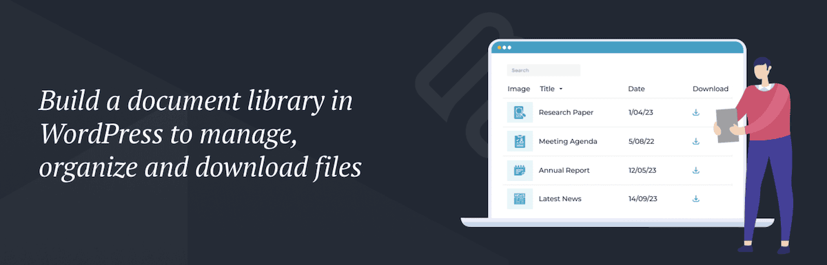 L'extension Document Library Pro.