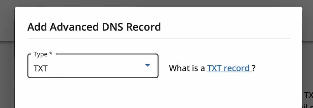 txt record