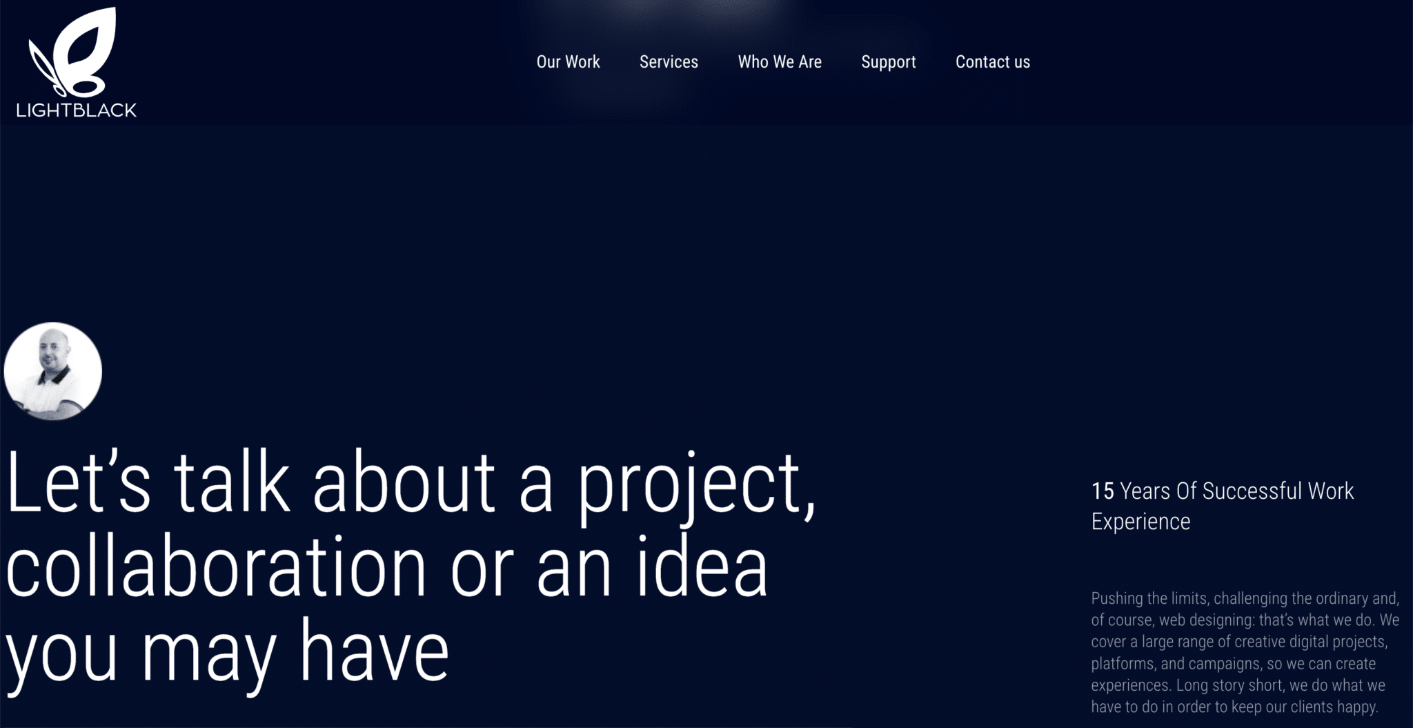 LightBlack Solutions create better experiences for clients with services focused on results.