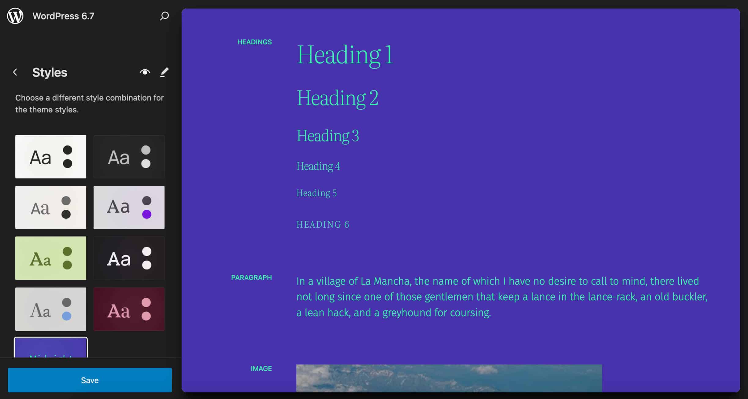 Das Styles Panel in WordPress 6.7