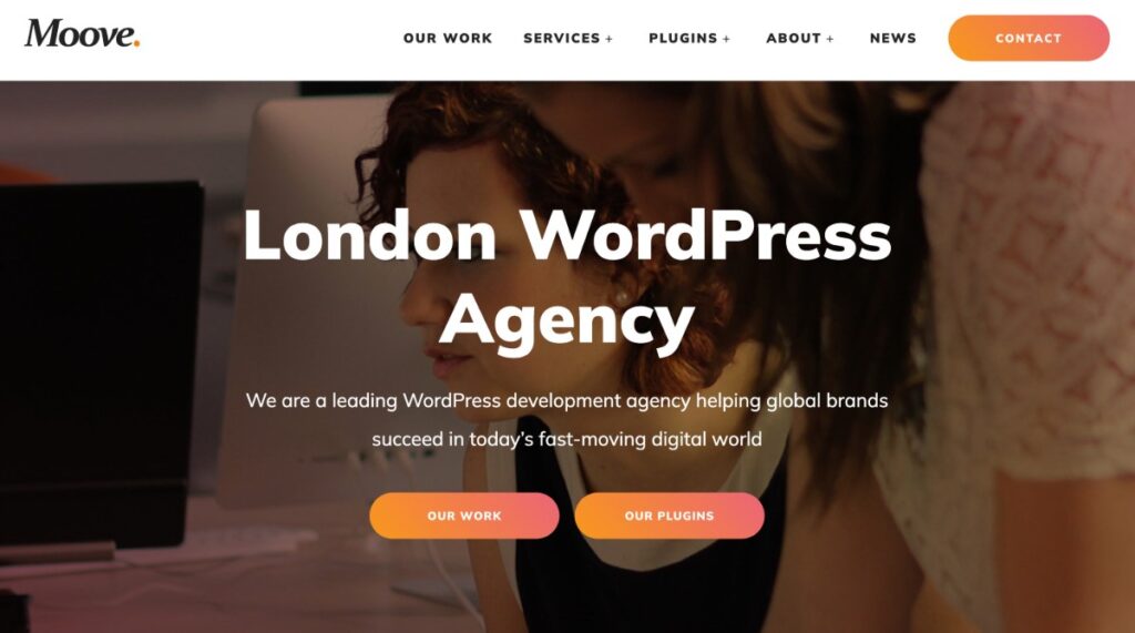 De Moove Agency homepage
