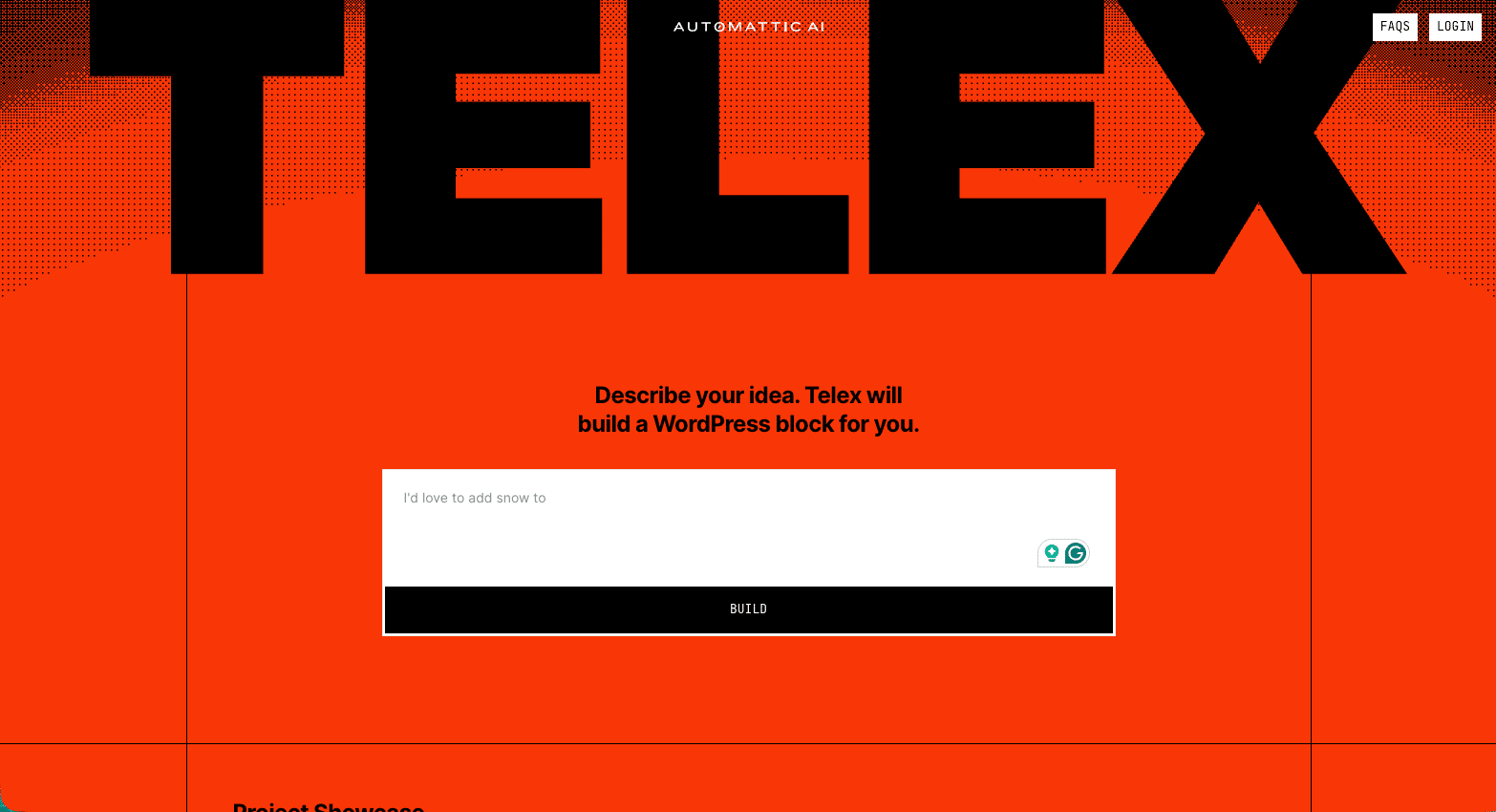 Telex Benutzeroberfläche