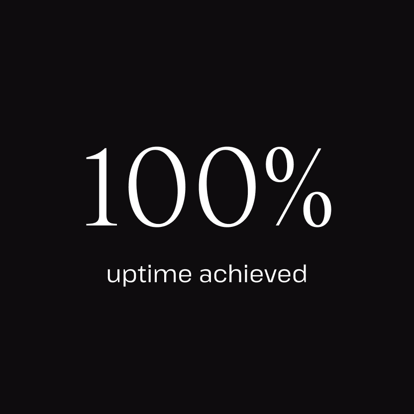 100% uptime achieved with enterprise hosting from Kinsta