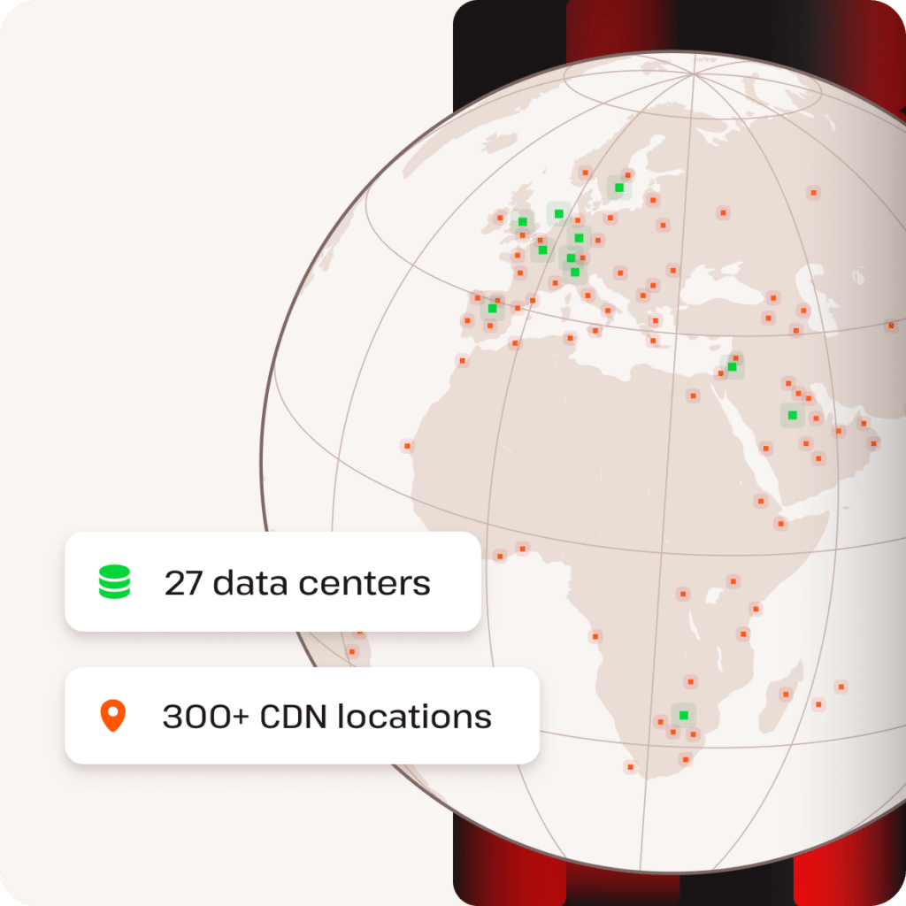 27 data centers and over 300 PoPs
