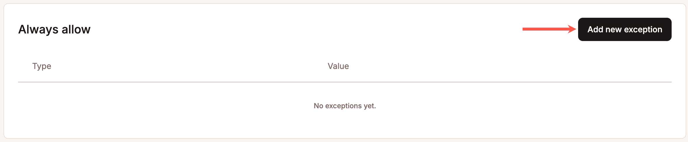 Always allow exception bot protection MyKinsta.