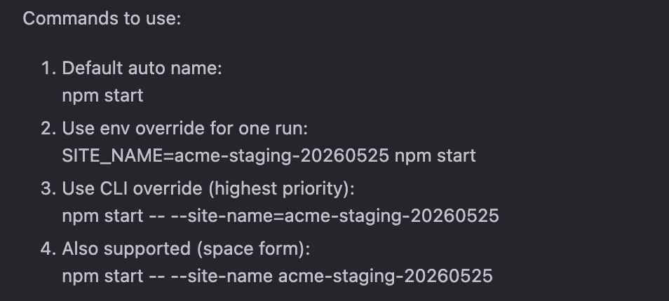 Lista de comandos del chat de Copilot