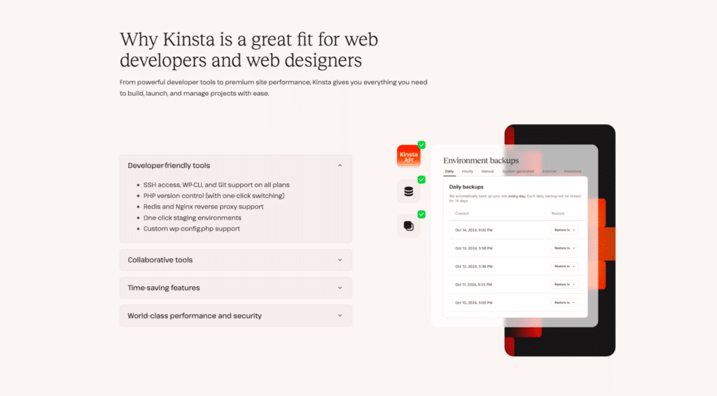 Kinsta per Developer