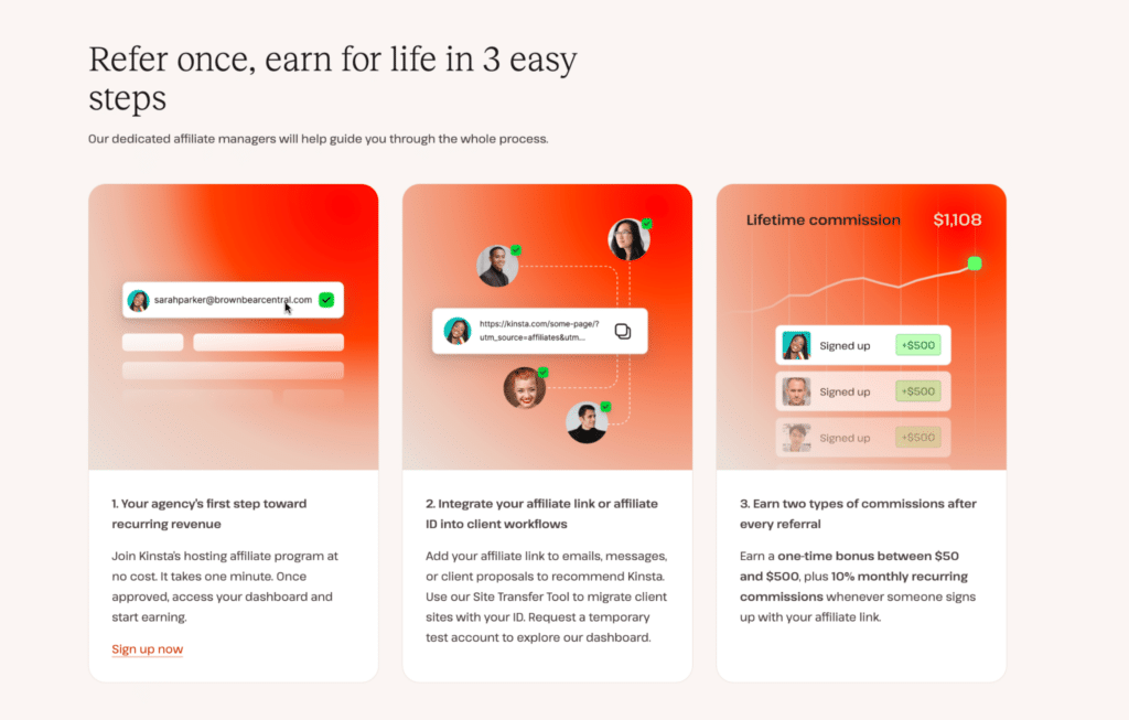 Kinsta affiliate program